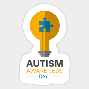 World autism - Awareness day - Puzzle Sticker